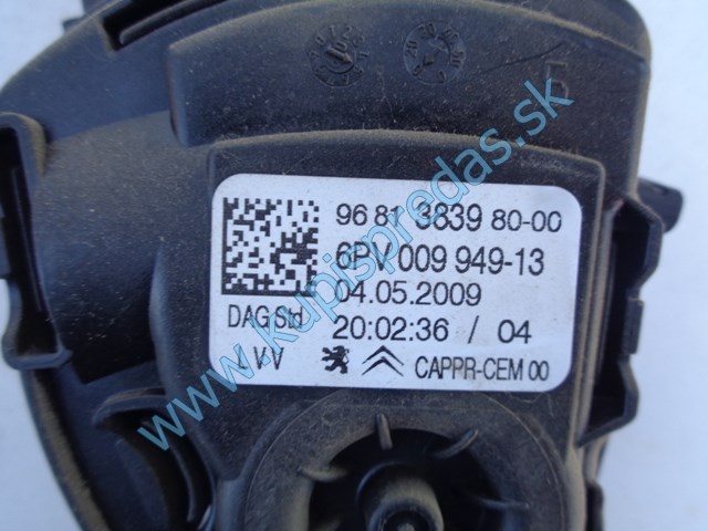 elektronický plynový pedál na citroen c3 picasso, 9681383980-00